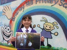 Katie-Mae with her winning photograph